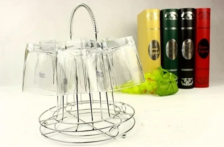 10.23 inch Kitchen Glass Cup Storage Holder Tea Coffee Mug