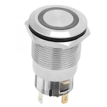 

Touch Switch Switch 40Pcs Automatic Reset Flat Ring Head With Light Nickel Plated Brass Button Switch Button Switch