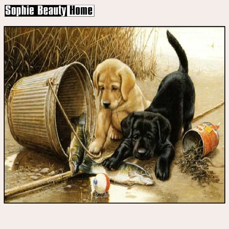 2018 Special Offer Rushed Diy 3d Diamond Painting Animal Dogs Embroidery Cross Stitch Crystal Full Mosaic Sets Home Decoration | Дом и сад