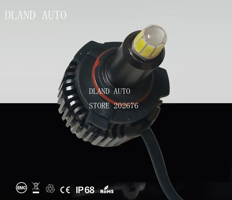 DLAND собственный D40 360 градусов светящиеся фокусировки 90W 6000LM авто светодиодный лампа с чипом CREE H1 H3 H7 H11 HB3 HB4 880 881