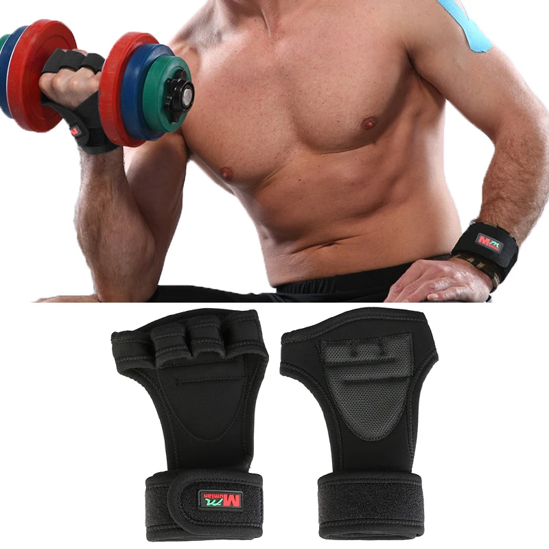 Professional Sports Gloves Gym Fitness Weightlifting Gloves Dumbbell Barbell Training Wrist Hand Grip Weight Lifting Equipment 