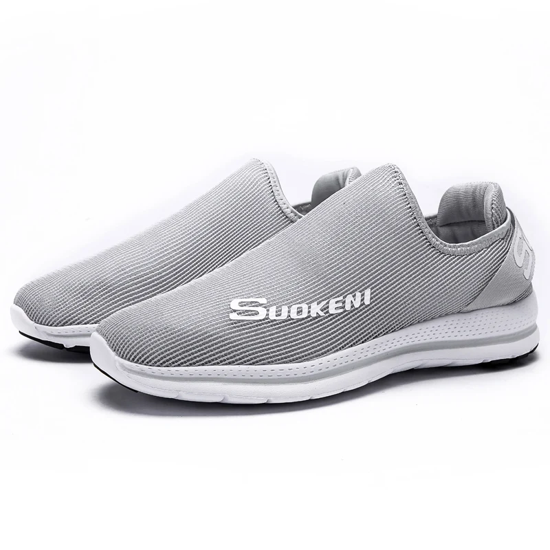 Популярные Стильные уличные спортивные туфли; брендовая дышащая обувь с сеткой; Мужская и женская пляжная обувь - Цвет: Серый