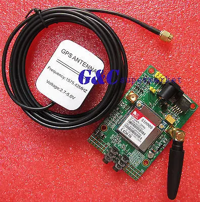 

SIM908 SMS module Quad-Band GSM GPRS GPS With Antenna Cable Cap
