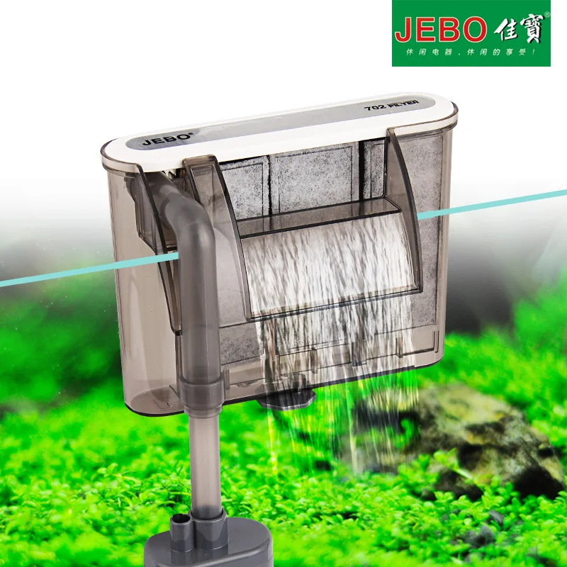 

JEBO Aquarium Filter External Hang Up Filter Water Pumps Waterfall Maker Oxygen Increase Pump For Aquarium Accessories 702