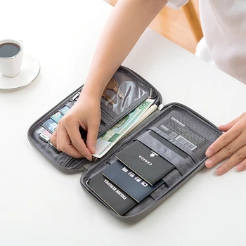 

Family Travel Organiser Passport Document Holder RFID Cards Tickets Wallet Pouch Storage Bags