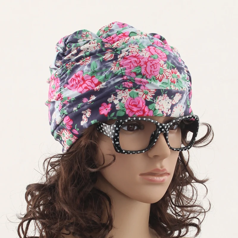 2015 Rushed Swim Cap Fashion Cloth Swimming Cap Fe...