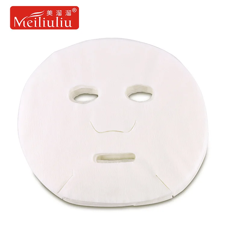 50 pcs beauty full face mask paper natural disposable cotton non woven fabric DIY facial masque