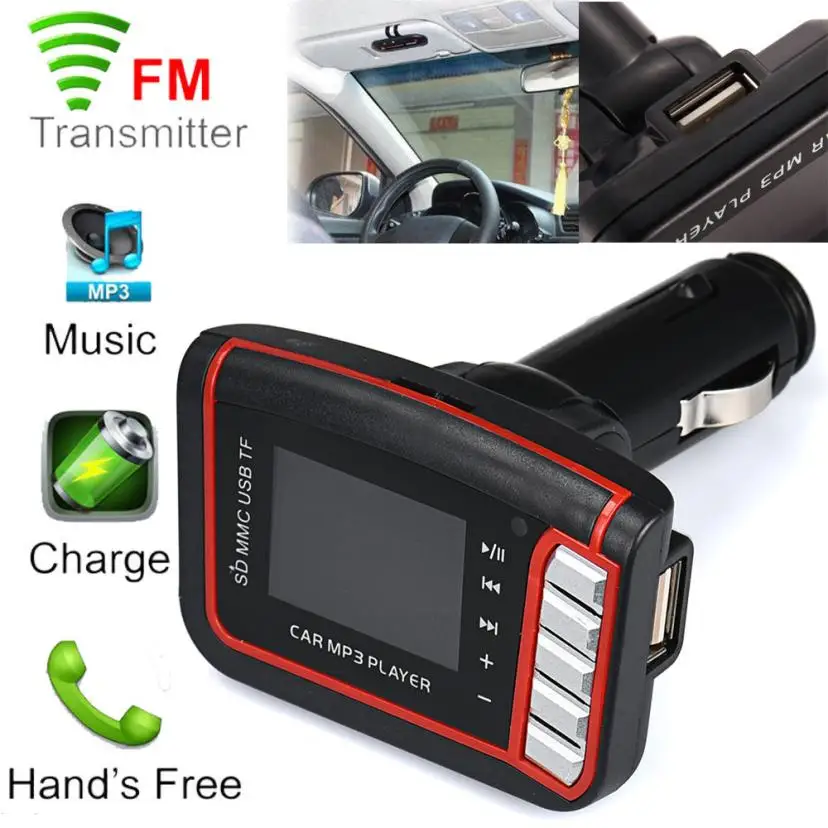 2018 hot sale fashion LCD Car MP3 MP4 Player Wireless FM