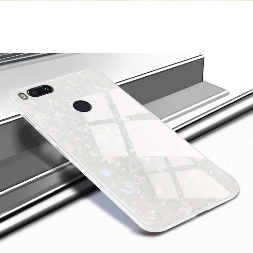 YIESOM Tempered Glass Case For Xiaomi Mi A1 5X Back Cover Shell Soft TPU Bumper Phone Case For Xiaomi MiA1 Mi5X Case Coque 5.5  (7)
