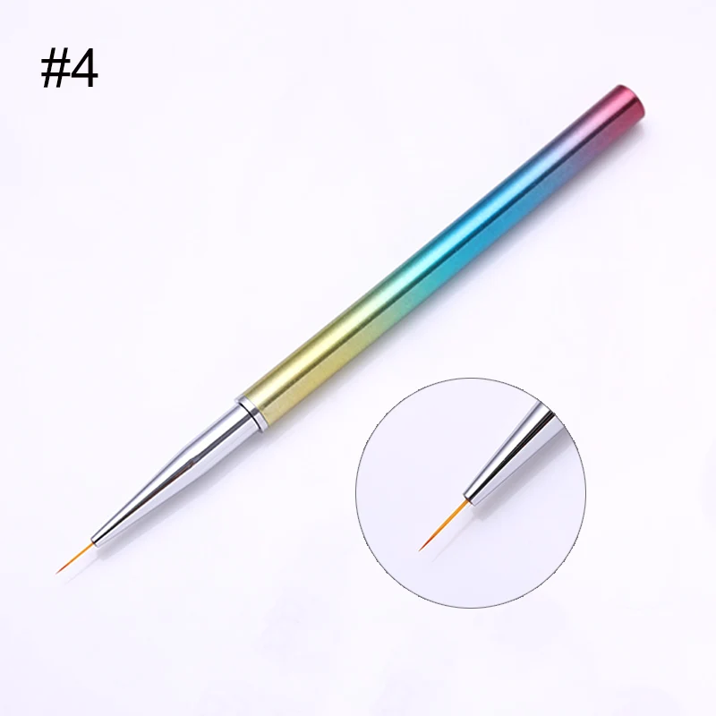 1 шт. градиентная ручка щеточки для ногтей лайнер УФ-гель для рисования точечная ручка акриловый маникюр инструменты для дизайна ногтей доступны 8 моделей - Цвет: Pattern 4