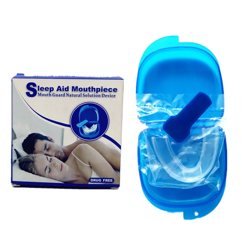 

1 box Silicone Sleeping Aid Device Anti Snore Mouthpiece Kit Stop Snoring Apnea Guard