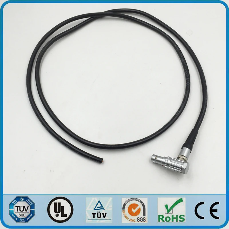 

LEMO Connector FHG 0B 2 3 4 5 6 7 9 Pin Right Angle Male Plug Welding Cable 1M RRI MINI Camera Power Flying Leads Cable