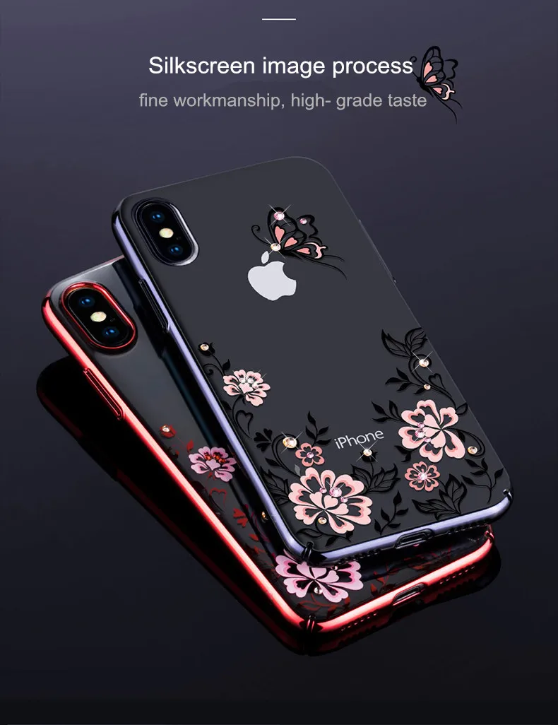 Crystal diamond case cover for iPhone X (4)