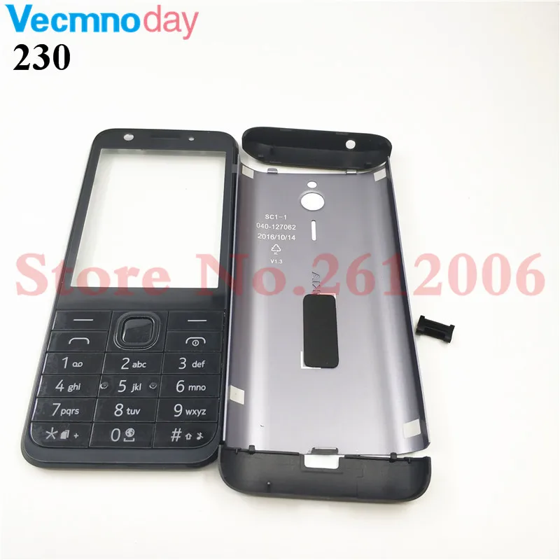 Для Nokia 230 230ds RM-1172 RM-1126 полный Чехол для мобильного телефона+ английская клавиатура+ логотип