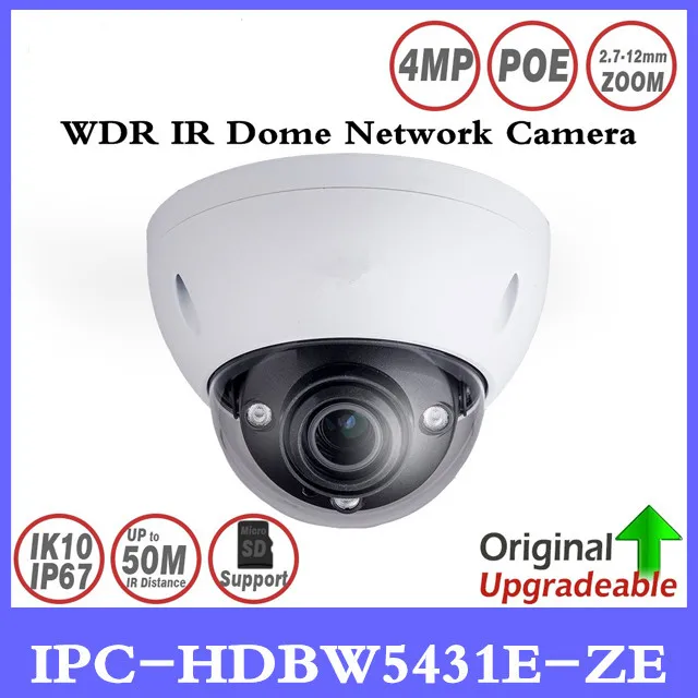 

DH IPC-HDBW5431E-ZE 4MP WDR IR Dome Network IP Camera 2.7mm-13.5mm Motorized Lens 50m IR Support Micro SD Card IP67 IK10 PoE