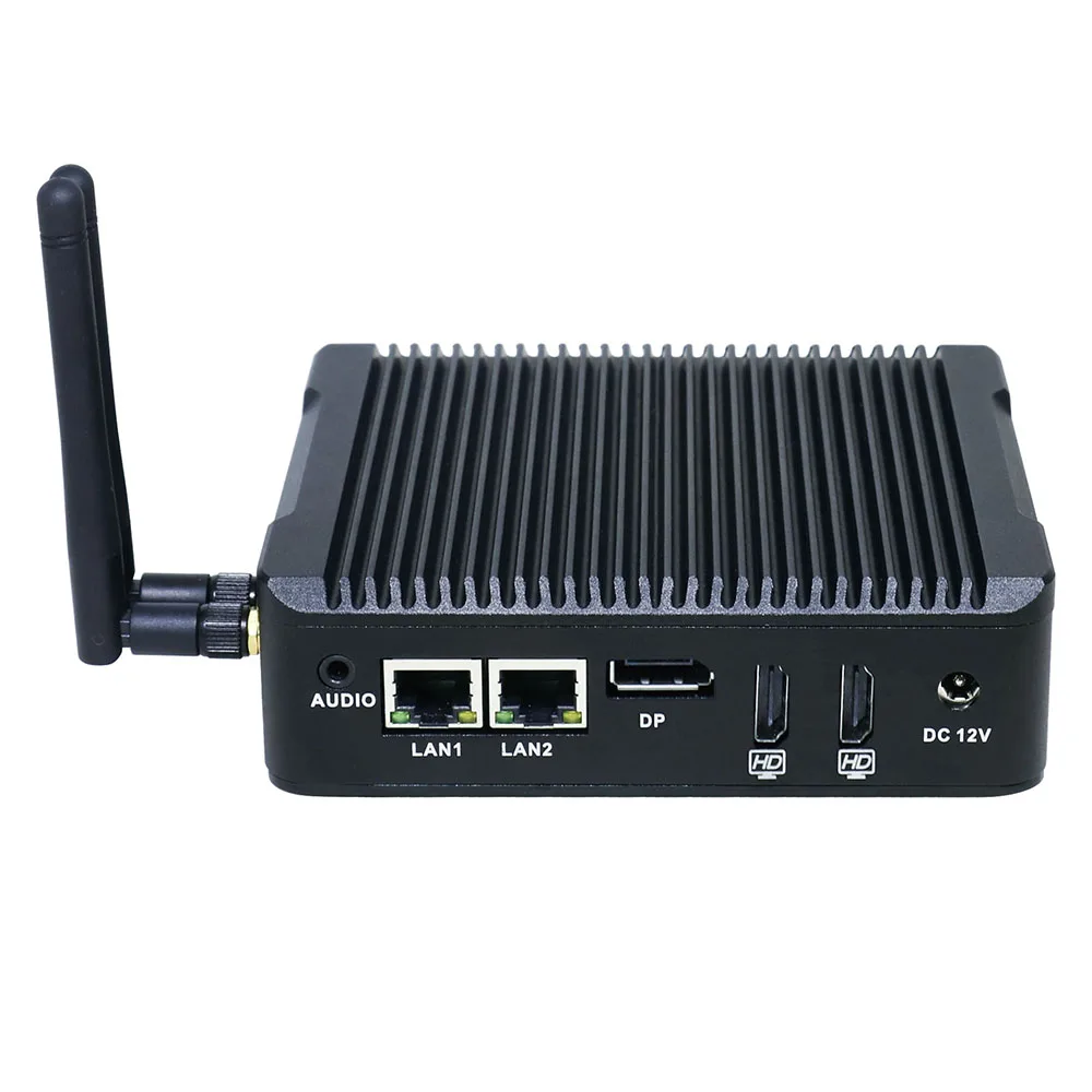 Мини-ПК с Intel celeron N3160 quad core 1,6 ГГц dual lan 2 * HDMI 1*6 DP * USB X86 одноплатный компьютер для офиса