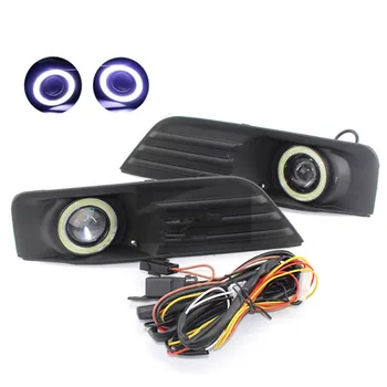 

1pair Front Bumper Fog Light Cover Grille Convex mirror Fog Light Lamp Set Fit for ford focus 2005 2006 High Quality