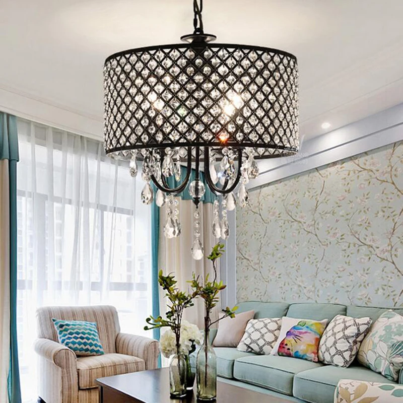 

American Village Nordic Crystal Chandelier Modern Simple Restaurant Bedroom led lighting fixture led lamp chandelier lighting