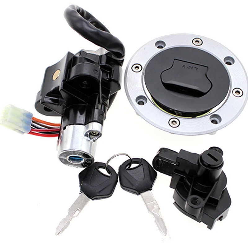 

12V 6 Wires Motorcycle Ignition Switch Seat Lock Fuel Tank Gas Cap Cover Key For Suzuki GSF1200 Bandit 1996-2005 GSF 600 96-99