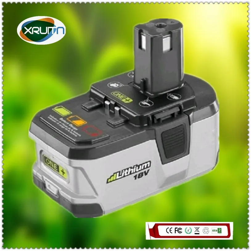

Free Shipping Original Used For Ryobi P104 18V 3.0Ah/3000mah Cordless Li-Ion Lithium Battery Upgraded Cells High Capacity