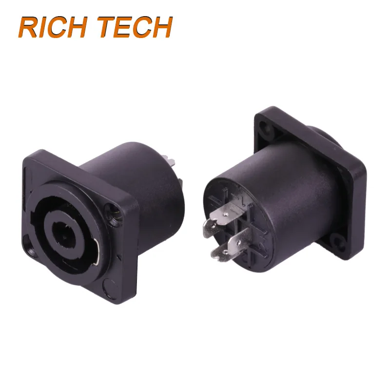 Buy 2pcs/lot 4 Pin Powercon Female Jack 4 Poles Speakon Chassis Panel Mount
