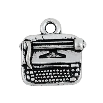 

my shape Classic Vintage Tibetan Silver Plated Typewriter Charms DIY Jewelry Wholesale 20pcs