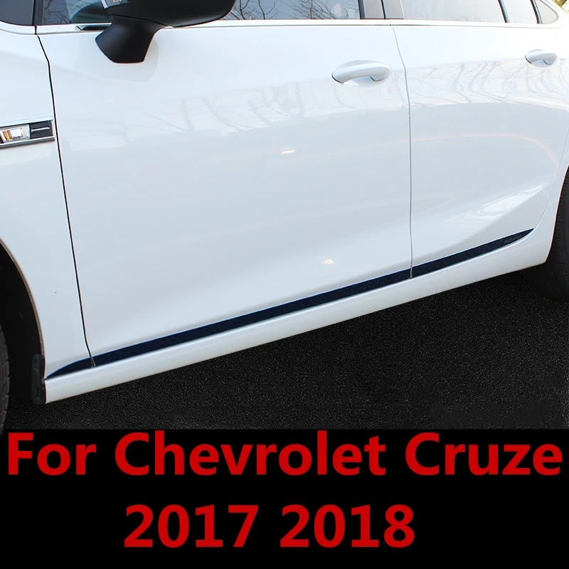 Для Chevrolet Cruze 2017 2018 аксессуары из нержавеющей стали хромированная abs боковая линия