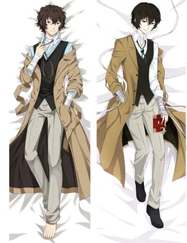 

2017-August Anime Osamu Dazai Bungo Stray Dogs Nakajima Atsushi & Izumi Kyouka Dakimakura pillow cover case hug Body pillowcase