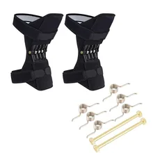 1 пара поддержка суставов наколенники, дышащая, с противоскользящим эффектом; электрифицированный подъемник Поддержка коленного сустава мощный отскок пружины наколенники