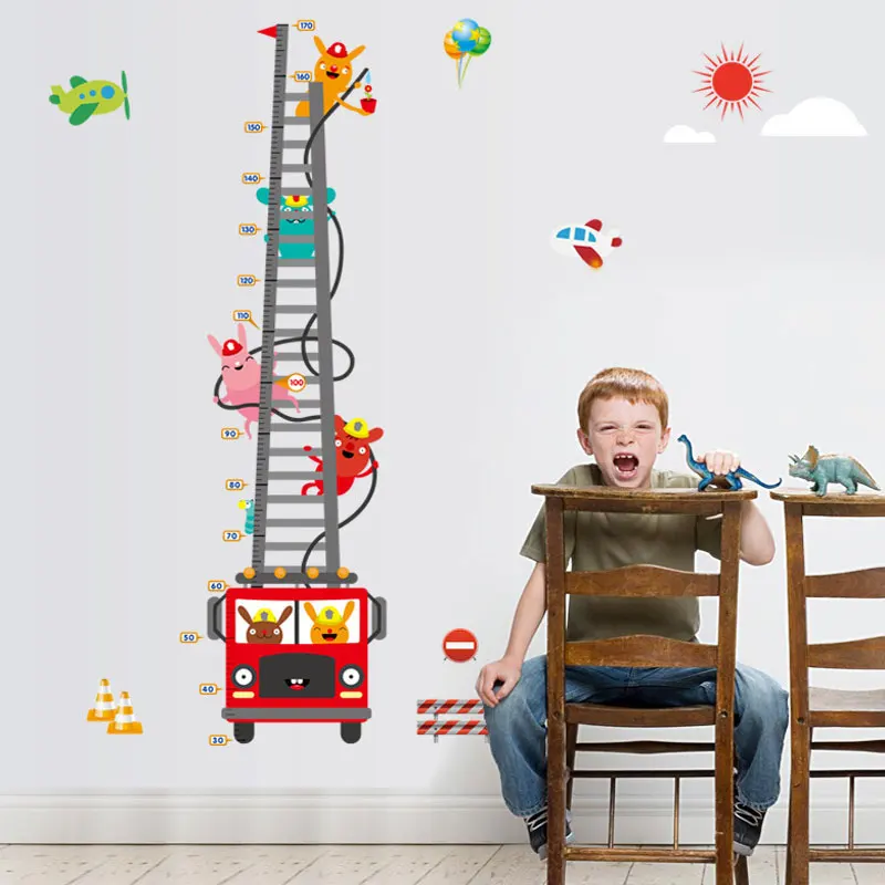 Online shop fuoco del fumetto automobili altezza wall stickers per ... Wall stickers per bambini
