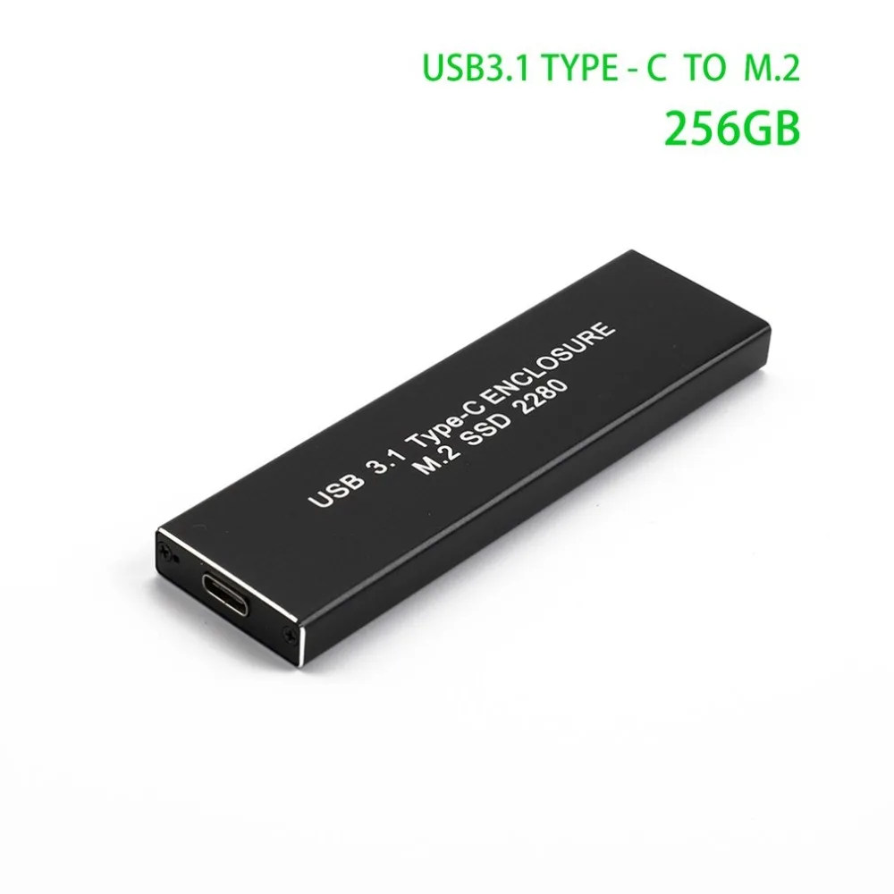 

Superior Quality 128G/256G Storage Mobile External Storage Hard Drive USB 3.1 Type-C to M2 for Desktop Notebook Tablet