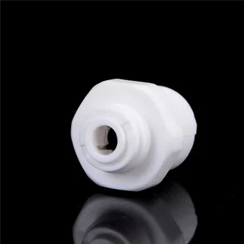 

6pcs/lot 1/4 Tube OD to 1/2 Male Push in to Connect Quick for Aquarium System Plastic Pipe Fittings