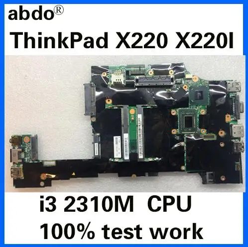 

Suitable for Lenovo ThinkPad X220 X220I notebook motherboard FRU 04Y1842 04W06960 4W3302 04W2123 CPU i3 2310M 100% test work