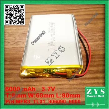 

1 pcs. li-ion battery 3.7v 6000mAh rechargeable battery 3.7 v 6000 mah size: 9x60x90mm