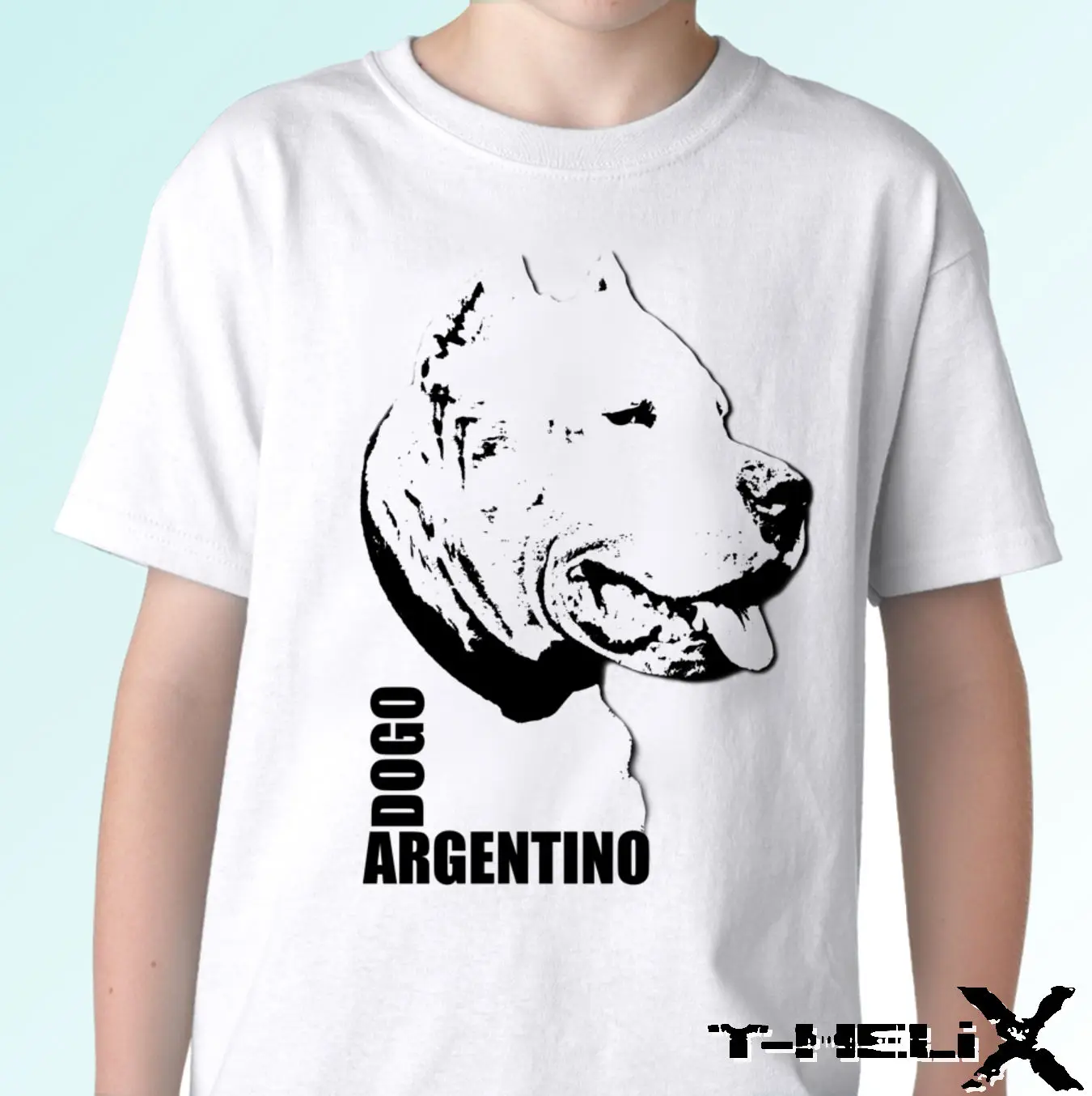 

Dogo Argentino b&w - dog t shirt top tee design - mens womens Cool Casual pride t shirt men Unisex New Fashion tshirt Loose