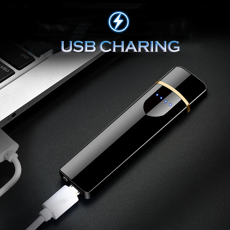 Зарядка через usb Touch Электронная зажигалка ветрозащитный Электрический провода металлическая зажигалка для мужчин для женщин курить интимные аксессуары зажигалки зажигалка usb