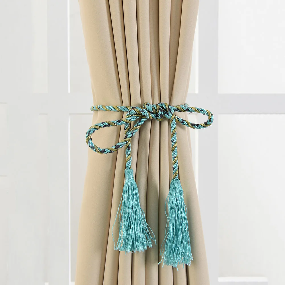 2 Pcs Curtain Buckle Strap Tieback Hook Holder Accessories Decoration for Home Bedroom SDF-SHIP