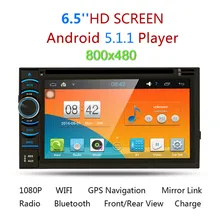 2017 2Din 6.2 «HD Android 4.4.4 Емкостный Сенсорный Экран Quad Core Dvd-плеер Автомобиля GPS Навигация Bluetooth WI-FI SD/USB/FM/AM