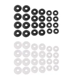 Аксессуары для наушников 12 пар (S/M/L) Черные Мягкие силиконовые съемные накладки для наушников Наушники для наушников