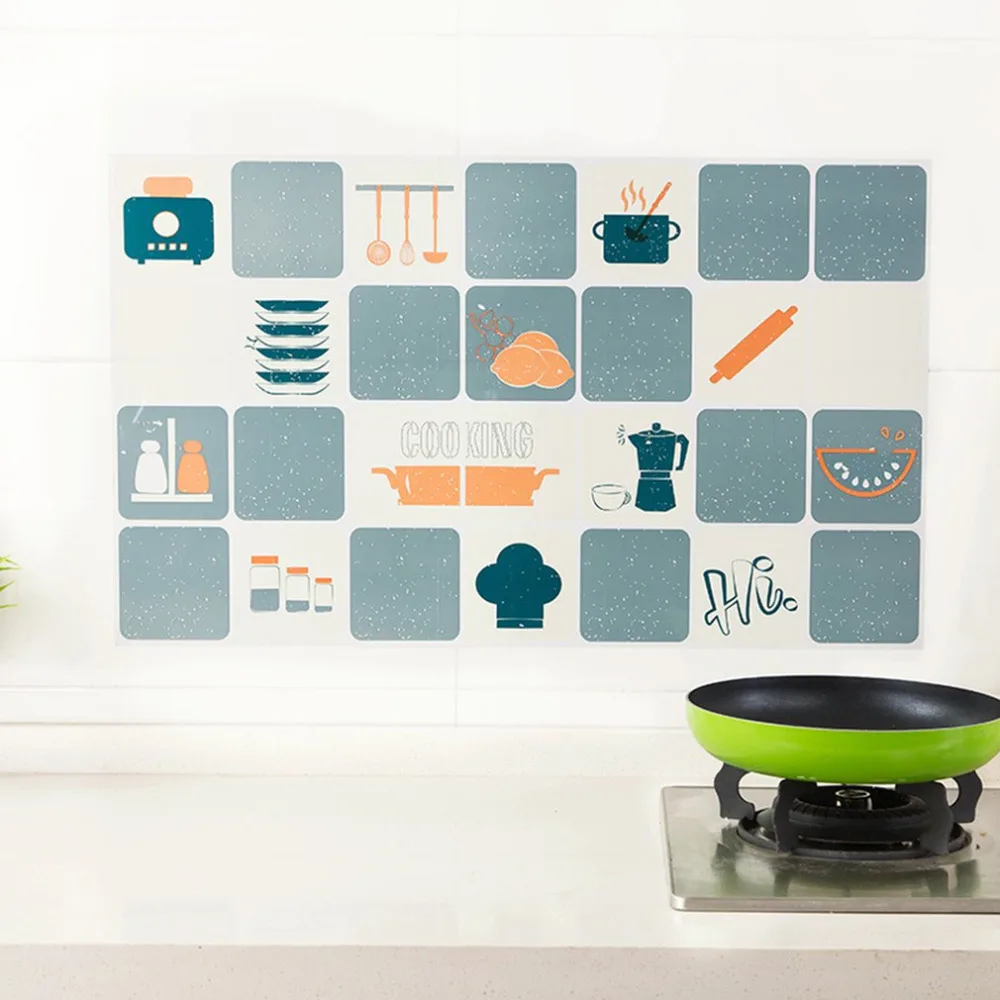 Self Adhesive Oil Proof Stickers Kitchen High Temperature Aluminum Foil