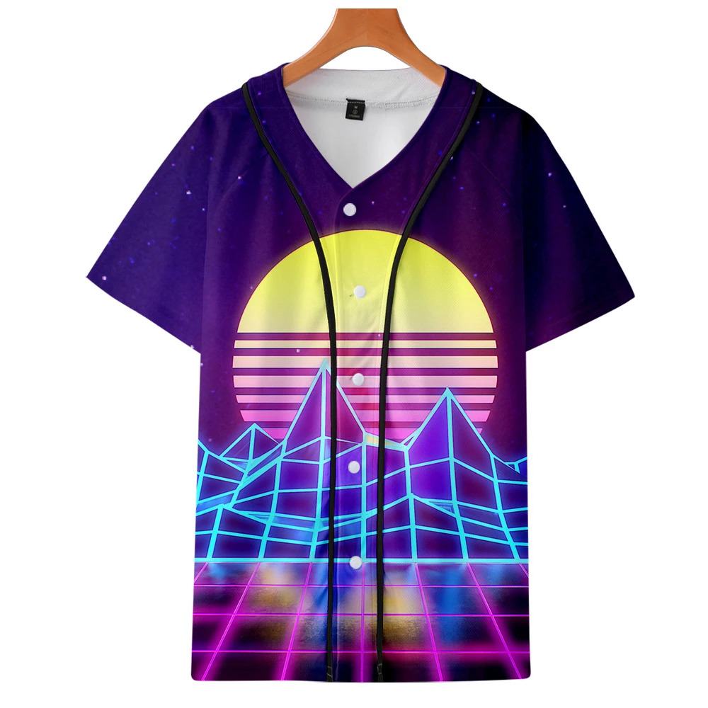 Бейсбольная одежда с коротким рукавом Vaporwave Sad Girl Kakarot принтом Vitale Nero Dante косплей