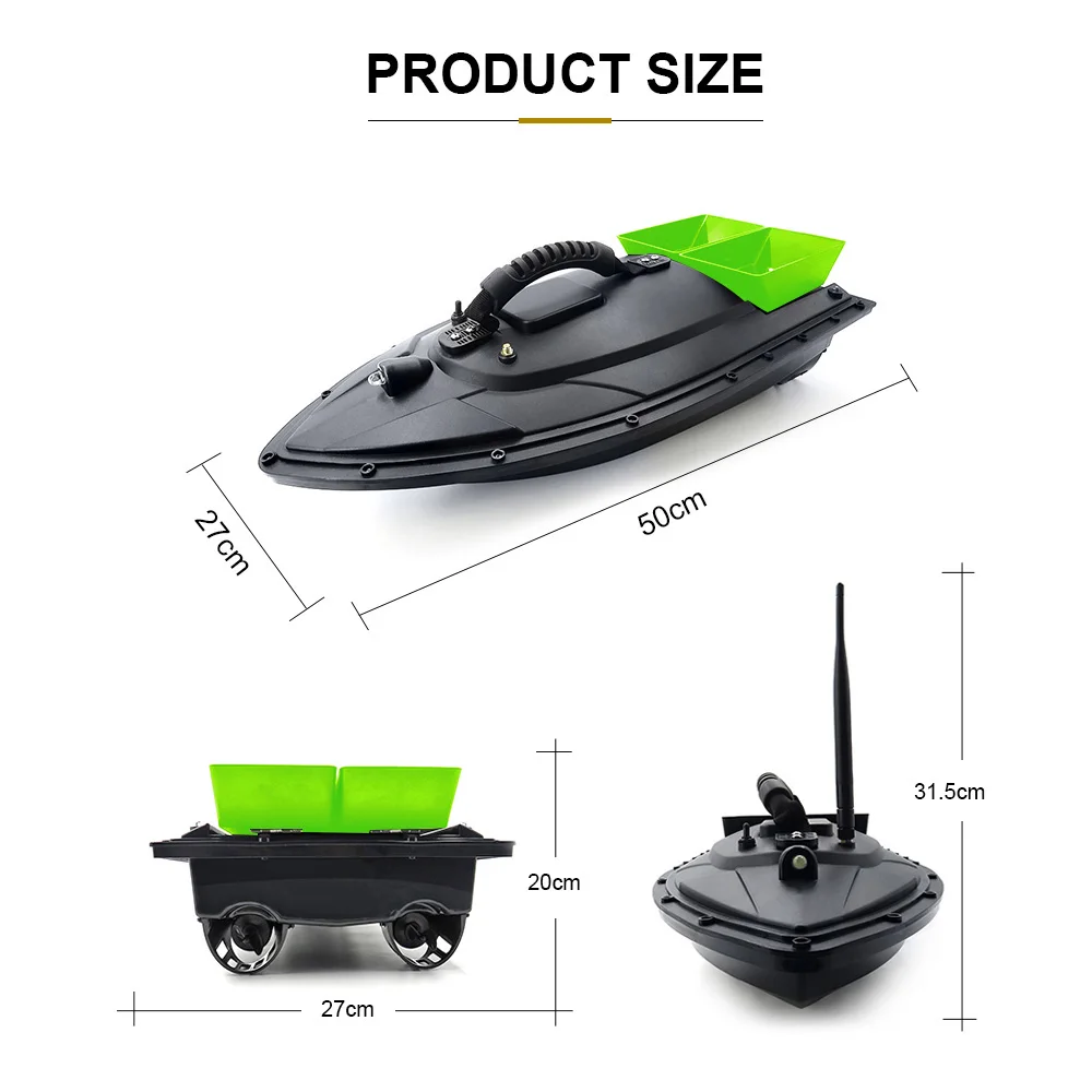 Flytec 2011-5 Fish Finder Fisch Boat 1.5kg Loading 500m Remote Control Fish Boat Fishing Bait Boat Electric RC Boat Ships (9)
