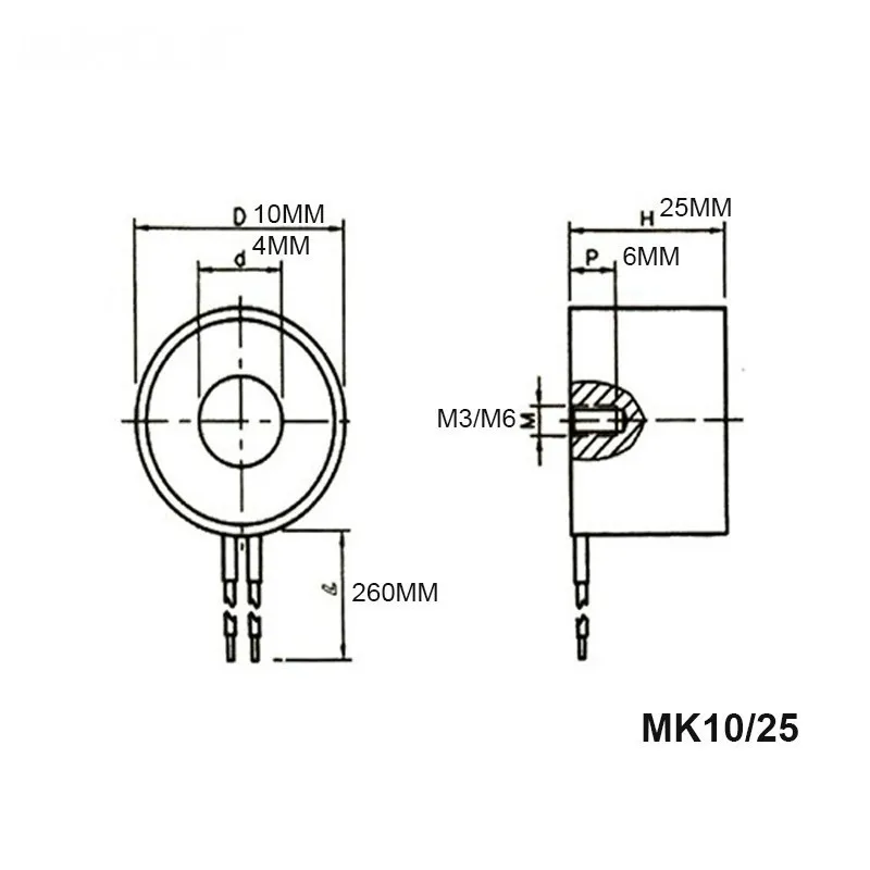 DC6V 12 V 24 V микроэлектромагнит Холдинг Электрический магнит подъемный 0,5 кг/5N MK10/25 соленоидный присоска магнетизм и