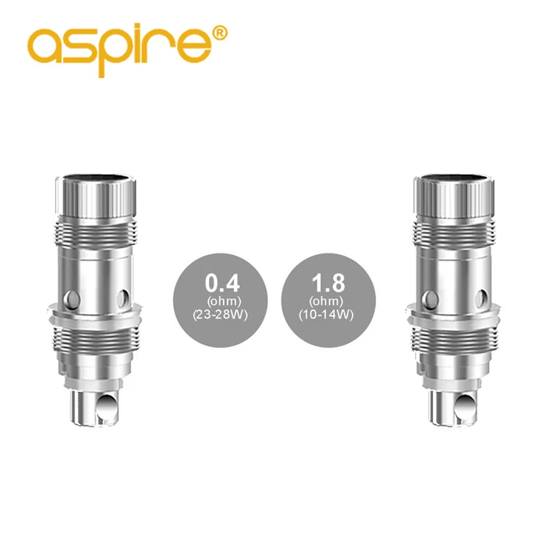 5 шт./лот Aspire Nautilus 2S Vape катушка 0.4ohm/1.8ohm BVC замена электронных сигарет катушки для Nautilus 2S Танк испаритель Атомайзеры