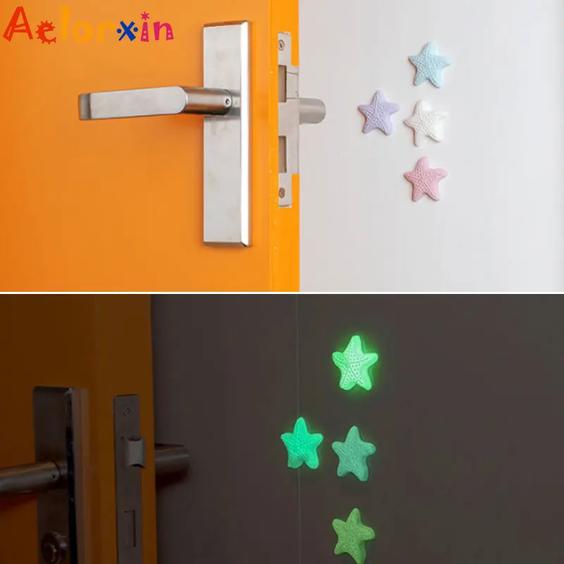 

4Pcs/Lot Child Protection Starfish Luminous Door Stopper Crash Pad Protection Baby Safety Baby Newborn Care Child Lock Protect