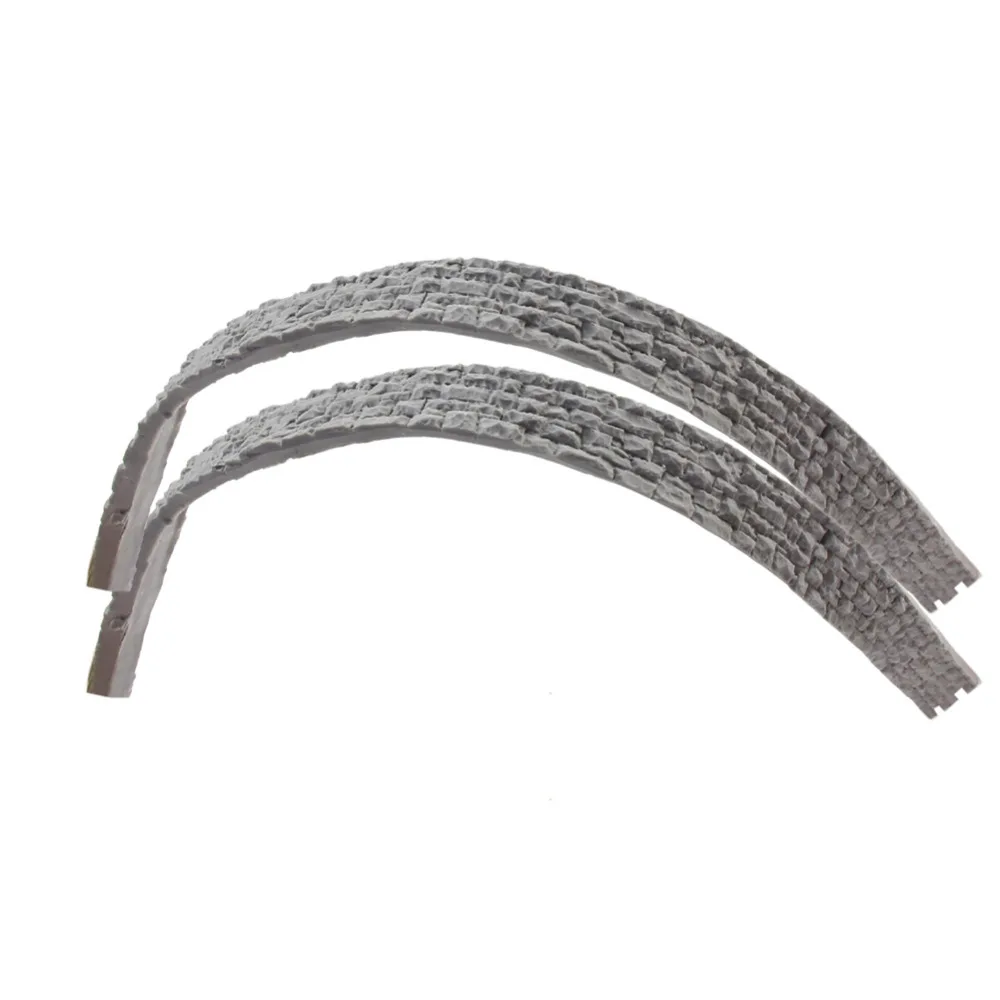 

2pcs 1:87 Model Train Railroad Protection Slope HO Scale 50cm Railway Wall Accessories HP20HO