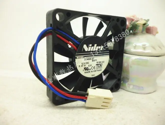 Оригинальный вентилятор Nidec 5010 0 07a 5 см 50*50*10 мм 12 В 3 провода|5cm fan|fan 5cm5010 fan |