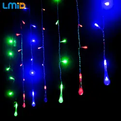 Lmid Праздничное освещение 4*0.6 м Фея Гирлянды светодиодные свет 120LED водослива фестиваль гирлянды светильник украшения открытый Рождество