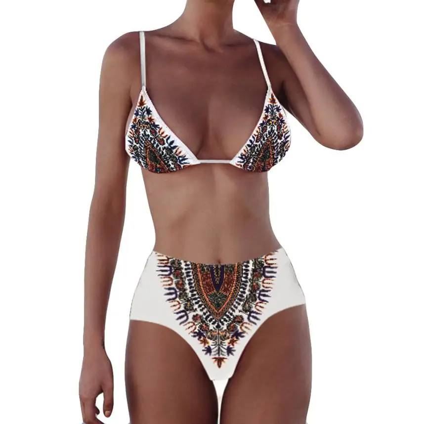 Women Bikini Set Swimsuit African Print Push-Up Padded Bra Swimwear Sale Women Bikini Set Swimsuit African Print Push-Up Padded Bra Swimwear Sale