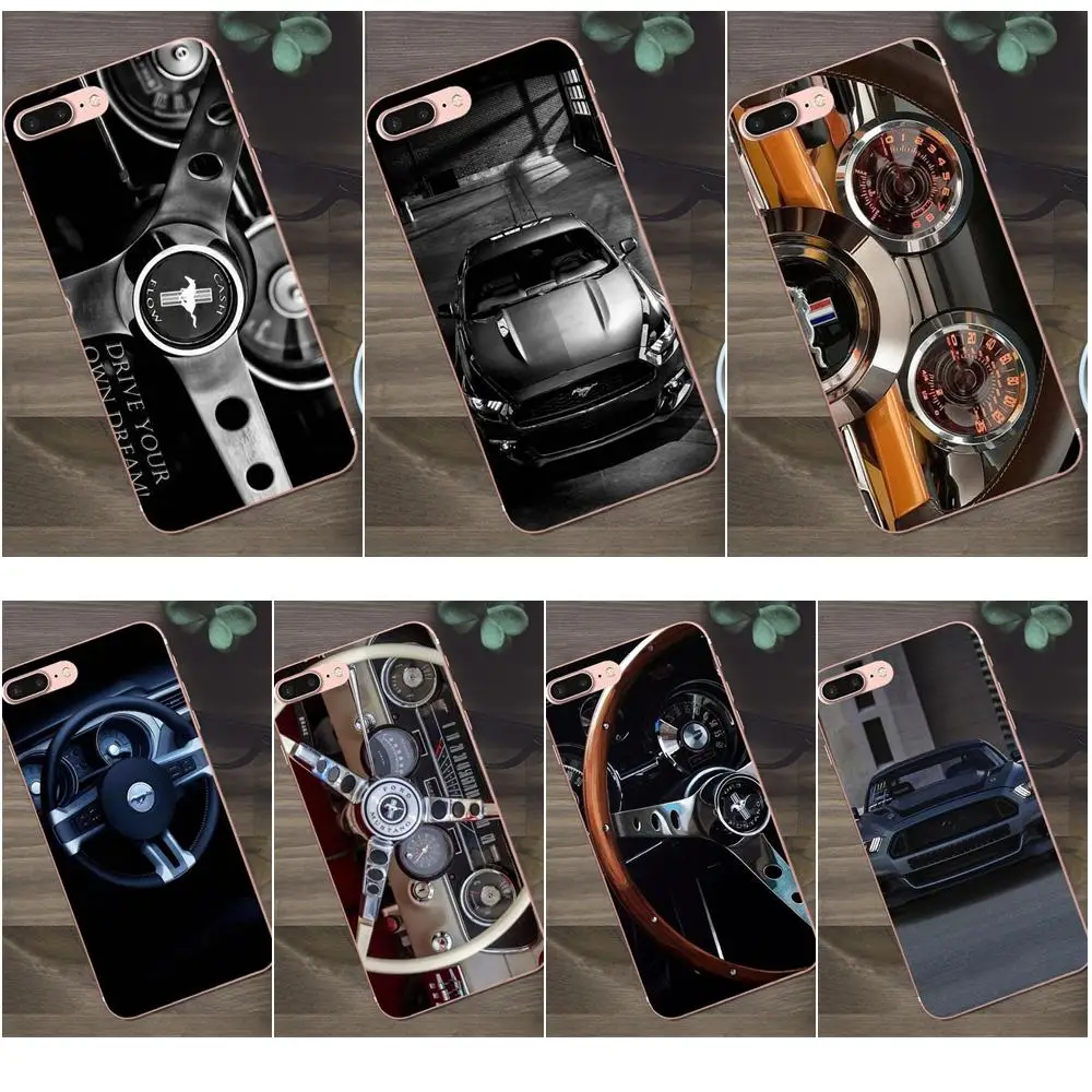 

Bixedx For Apple iPhone 4 4S 5 5C SE 6 6S 7 8 Plus X Galaxy A3 A5 J1 J2 J3 J5 J7 2017 Soft Print Phone Ford Mustang Dashboard